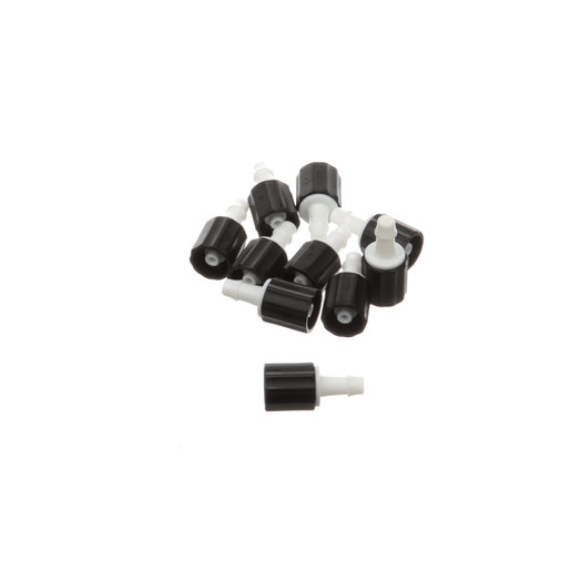 Connector, BP Fitting, Plastic Female Screw-Type Hose Connector w/ Barbed End f/ 5/32' Tubing (10/PK) by Hillrom/Welch Allyn  ID 5082-174